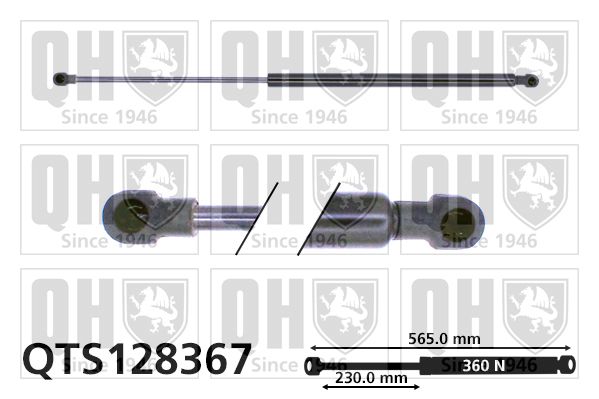 QUINTON HAZELL Газовая пружина, крышка багажник QTS128367